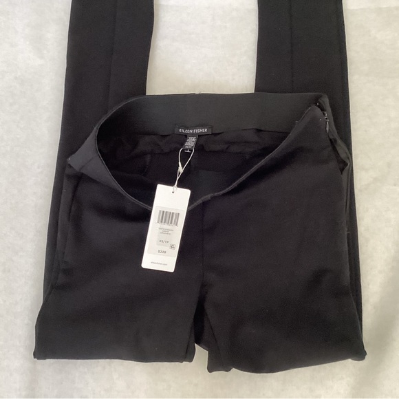 NWT Eileen Fisher Graphite Leggings, Size XS.  (Zipper needs replacing) - Picture 6 of 10